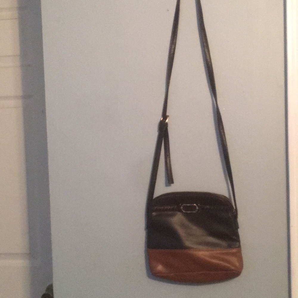 Black and brown purse